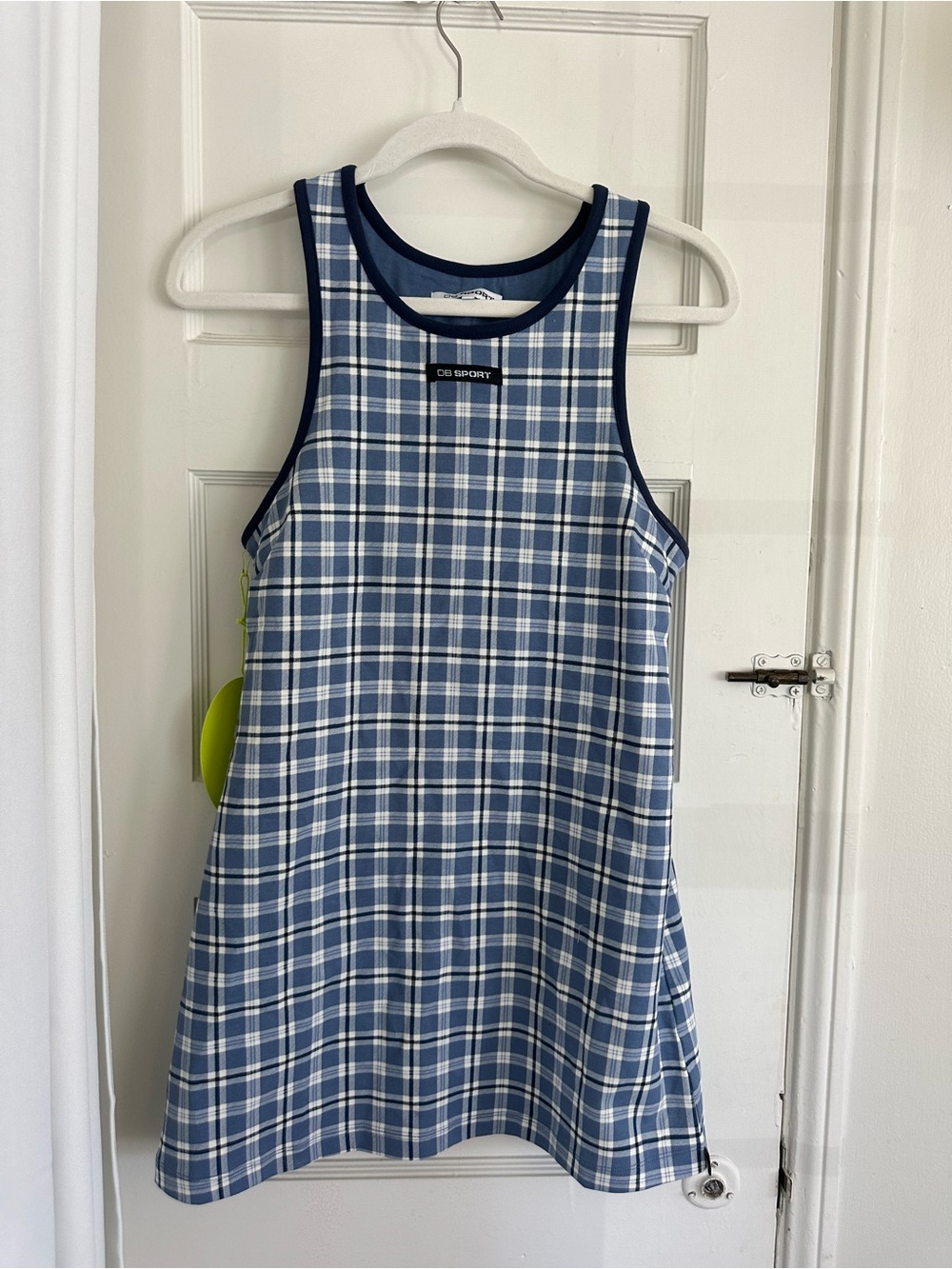 DAIRY BOY SPORT Blue Plaid Tank Dress